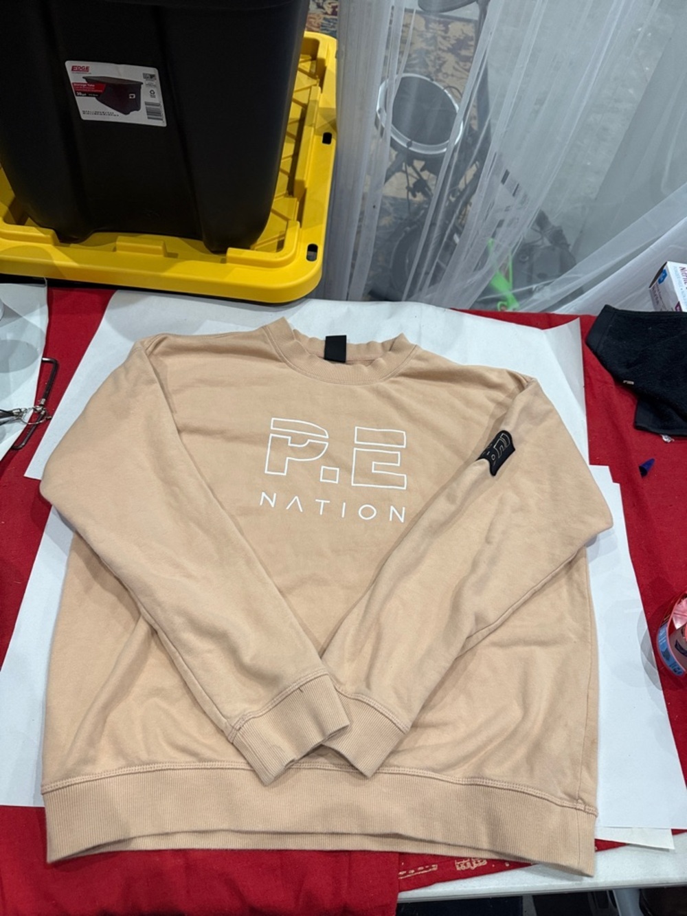 P.E Nation Crewneck Sweatshirt - Beige/Tan